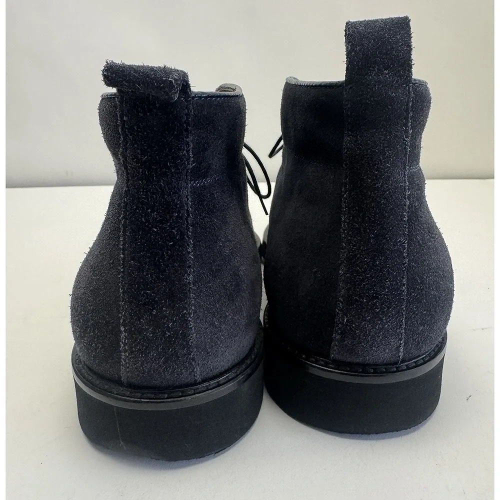 BRUNO MAGLI‎ Blue Suede Leather Chukka Boots Made In Italy EUC  Size 12 READ!!